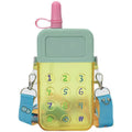 300ml  New Style Cute Kawaii  Kids  Water Bottle  Mobile Phone Shape Water Bottle with Straw