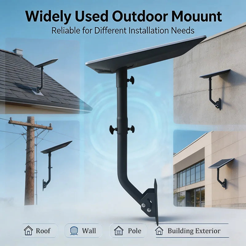 Adjustable Telescopic Metal Eco-Friendly 2mm Thick Starlink V5 Mount Windproof Rustproof Powder Coated Wall & Eave Antenna Arm MegaBDM