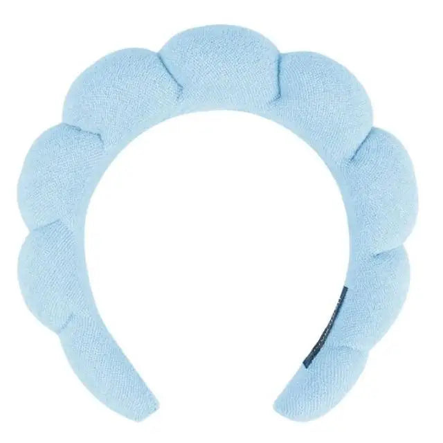 Gmagic Terry Cloth Washing Face Wristband Sponge Makeup Headband Bubble Soft Puffy Hairband Women Girl Spa Headband