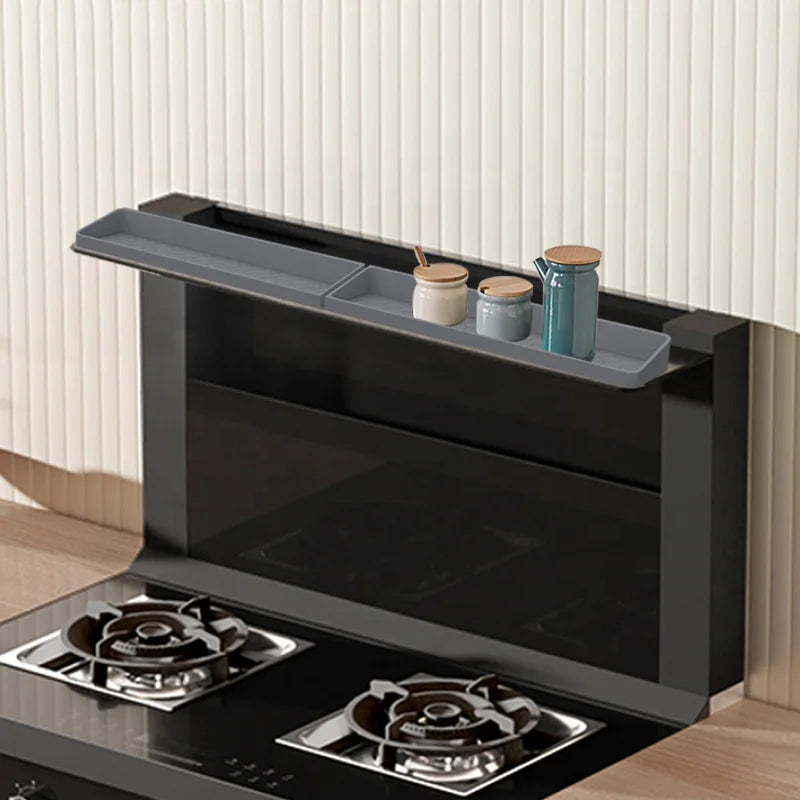 2023 Kitchen Spice Rack Organizer Silicone Magnetic Oven Shelf with Suction Cup Over the Stove Shelf Spice Rack