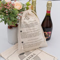Accept Custom Size Logo Canvas Bags Pouches Coffee Beans Packing Gift Cotton Canvas Muslin Drawstring Bag for Grocery Storage