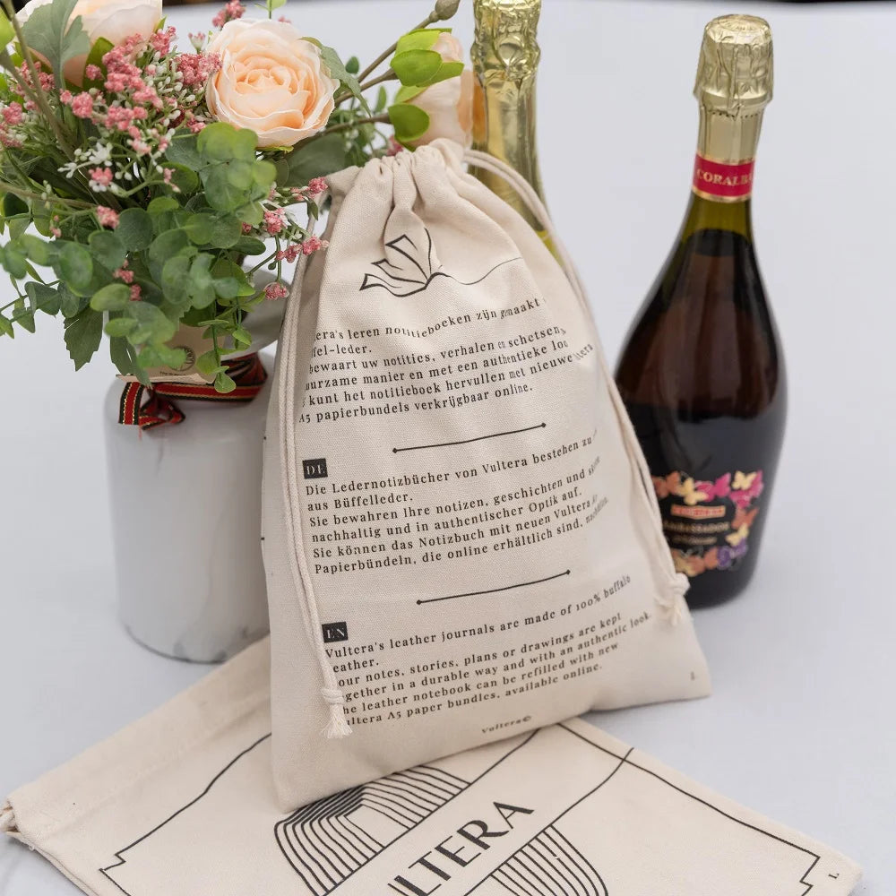 Accept Custom Size Logo Canvas Bags Pouches Coffee Beans Packing Gift Cotton Canvas Muslin Drawstring Bag for Grocery Storage