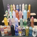 Wholesale Price Mixed Material Crystal Point Tower Rose Quartz Labradorite Fluorite Crystal Healing Stone