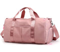 Waterproof Weekender Overnight Tote Carry on Bag Sports Gym Bag Travel Pink Duffel Bag with Shoes Compartment & Wet Pocket