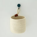 Woven Storage Baskets 3-pack Cotton Rope Baskets Decorative Collapsible Rope Storage Bins for Toys