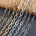 C77  1m/lot Jewelry Findings Componentspass REACHnickel Free18k Gold Rhodium Platedcoppercharmsdiy Bracelet Necklace Chain