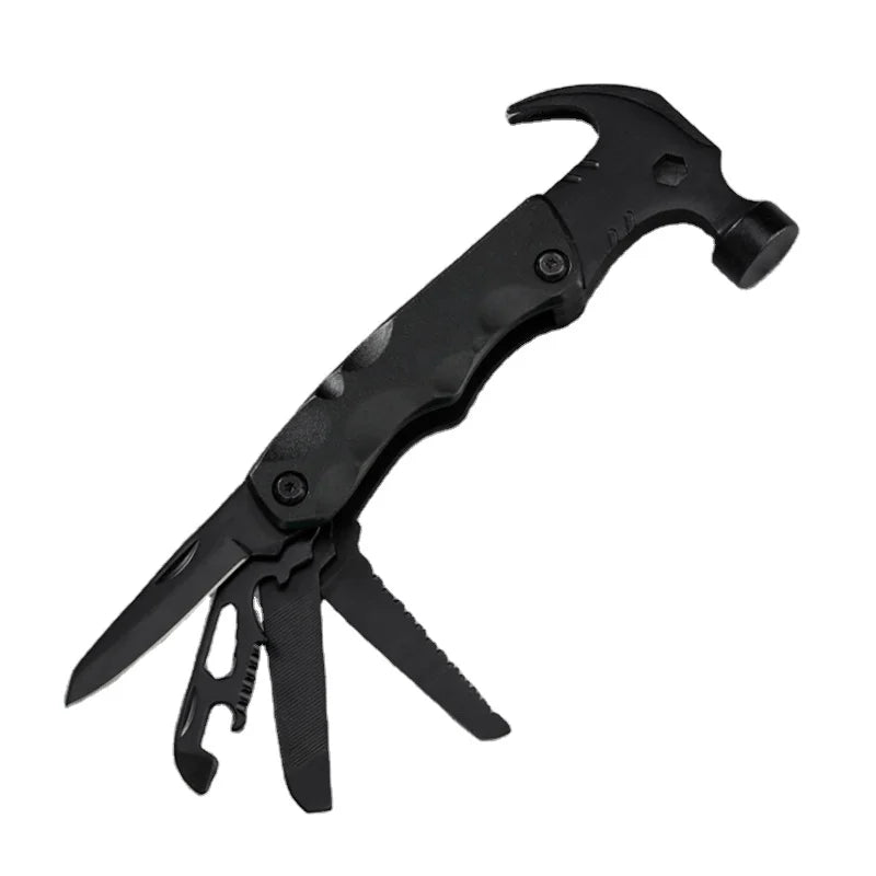 Black Coating All in One Tools Hatchet Axe Mini Safety Hammer Multitool Survival DIY Aluminum Handle Stainless Steel Components