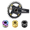 Risk 6.5mm Titanium Alloy Aluminium Gear Fixing Bolts MTB Folding Bike Bicycle Lock Screws Chainring Chain Wheel Fixed Bolts XT