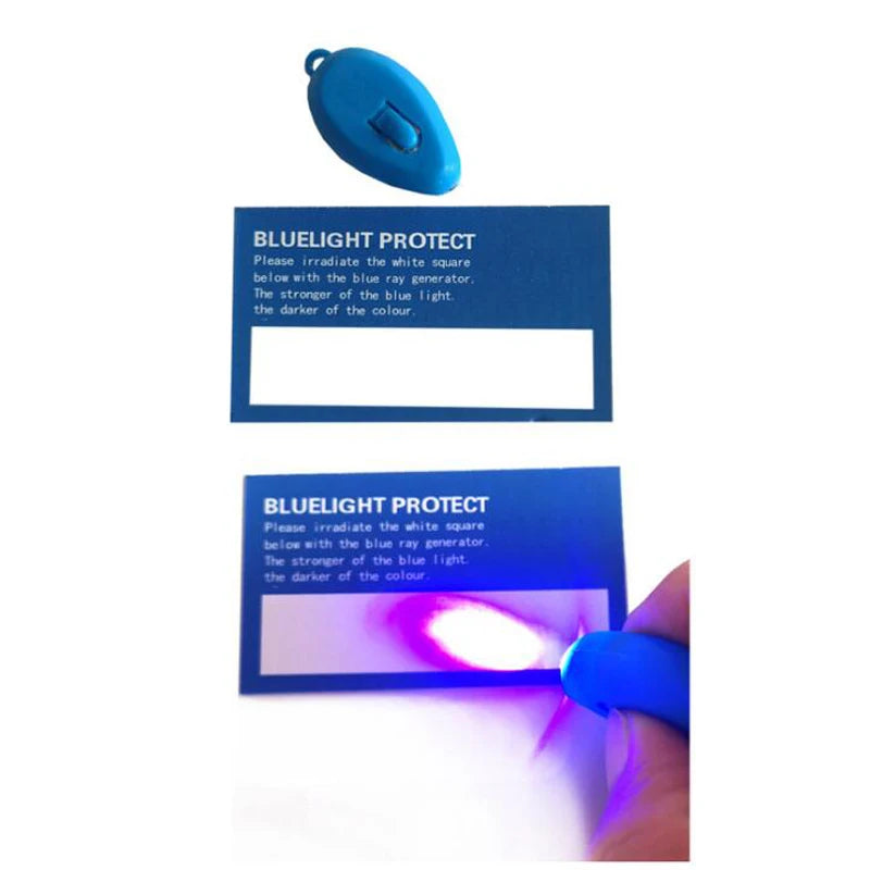 Sunglasses Lens Polarized Test Card Blue Light Test Card