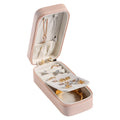 Fashion PU Leather Gift  Bracelet Ring Display Jewelry Box Organizer Storage Case Pouch Packing for Girls Wholesale Custom Logo