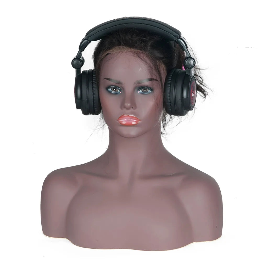 Fast Shipping From USA Warehouse Girls Realistic Mannequin Head with Shoulders Stand Displaying Wigs Necklaces Earrings Glasses