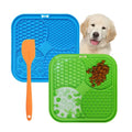 Custom 20*20 Cm Cute Slow Feeder Silicone Suction Cat Pet Licking Pad Mat Dog Lick Mat With Suction Cups Spatula for Dogs