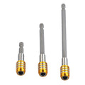 1/4 Inch Hexagon Handle Quick Release Screwdriver Magnetic Bit Holder With Adjustable Collar Extension 60mm 100mm 150mm Golden