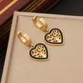 Nabest PVD Stainless Steel Drop Oil Hypoallergenic Earring Women Moon Tree Flower Charm Dangle Earrings Jewelry