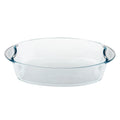 Glass Baking Dish with Two Ears High Temperature Resistant Transparent Dish Home Oven Microwave Fish Plate Baked Rice Plate