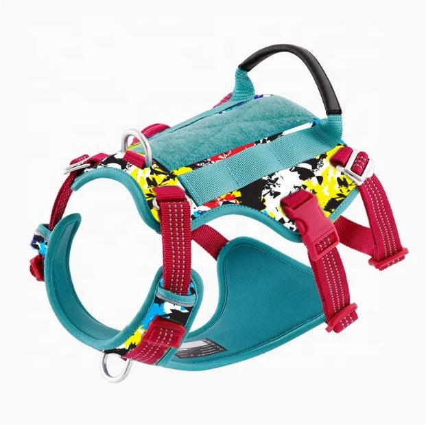 Working Molle Vest Padded Sturdy Handle Tactical Dog Harness Wholesale No Pull Training Hunting Walking Taktisk Hundesele