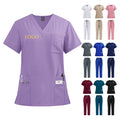 Breathable Uniform Elasticity Fabric Beauty Pet Clinic Dental Uniform Jogger Pants White Scrub Hospital Nurse Unisex Scrubs Sets