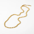 New Big Ball Beads Chain Necklace Collar 18K Gold Snake Stainless Chain Choker Necklaces Women Neck Jewelry