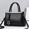 Custom Printed Beautiful Big Size Guangdong Vintage Pu Leather Casual Tote Ladies Shoulder Bag