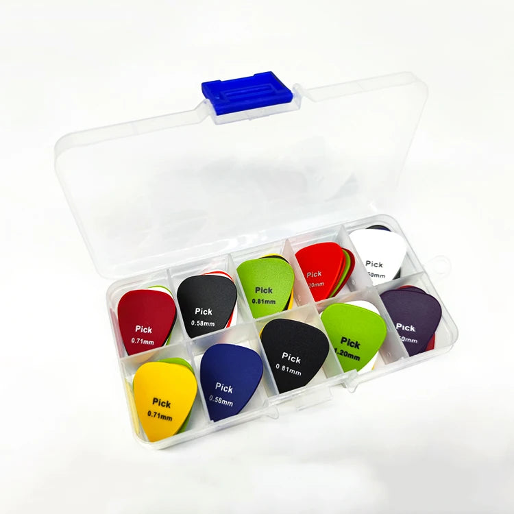 100pcs/box Electric Acoustic Music Picks Plectrum Alice Guitar Picks with 0.58/0.71/0.81/0.96/1.20/1.50mm Thickness