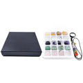 Natural Raw Crystal Set Rough Gems Original Stone 21pcs Crystal Minerals Orgonite Pendant Gift Set