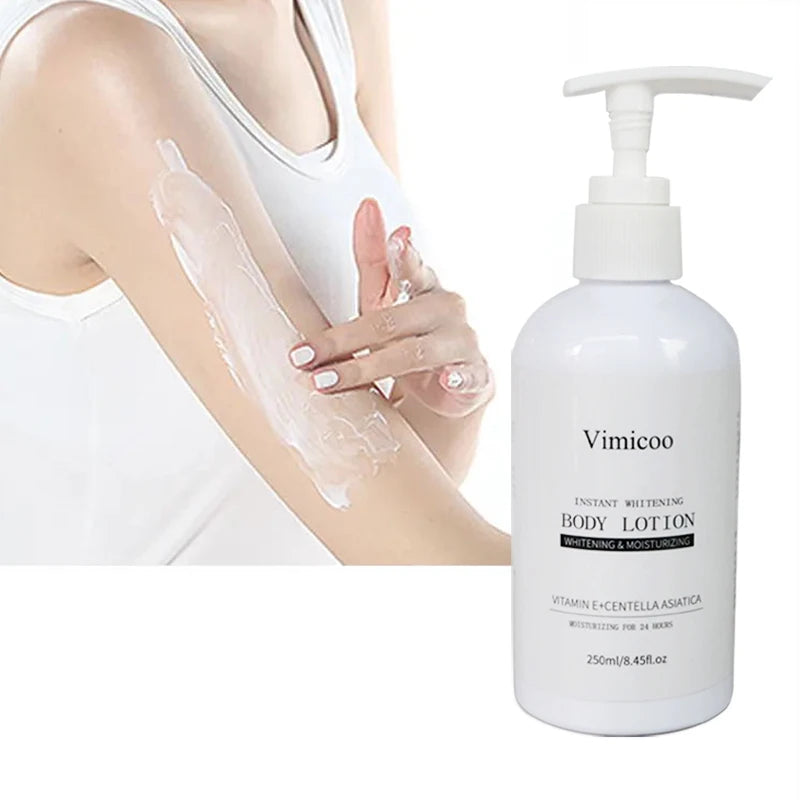 OEM Wholesale Milk Face Body Black Skin Moisturizing Hydrating Instant White Color Skin Lotion Cream for Dark Skin