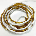 Handmade 50 Inches Adjustable Bulk Tie on Waist Beads on Cotton Cord Belly Chain Body Jewelry Reliability Brown Color