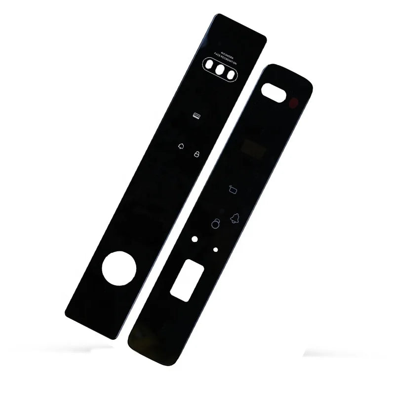 Factory screen printed glass is suitable for toughened glass panel of fingerprint door lock in smart home