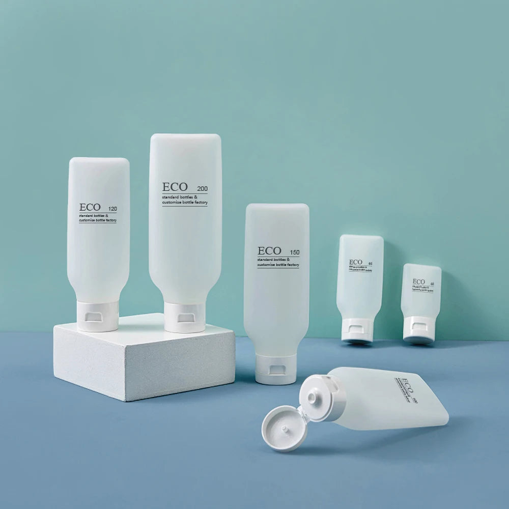 Plastic Bottle Softtouch 30ml 100ml 200ml Shampoo Shower Gel Lotion Bottle Flip Cap Cosmetic Packaging Plastic Tube for Cream