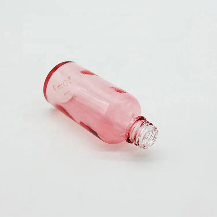 Fairy Design Glass Essential Bottles for Perfume & Cosmetics Pink 5ml 15ml 30ml Girl Mist Pump with Screw Cap
