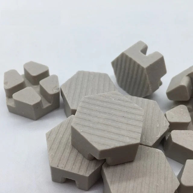 Eco-Friendly Ceramic Coralline Coral Frag Plugs Plate Base Dia.23mm 10mm Thick Aquarium Use Supporting Coral Growth Shapes