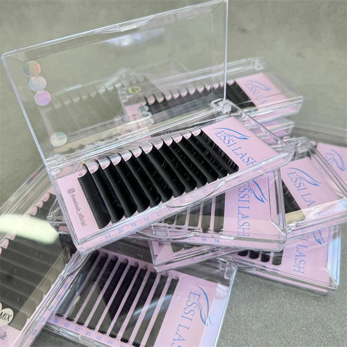Pesta As Private Label Cashmere Soft Eyelash Extension Individual Mega Volume Velvet Eyelash Extension Tray