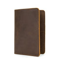 Custom Logo Brown Leather Card Holder Men Genuine Wallets Leather Men