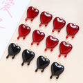 Melting Heart Charms Pendants Valentine's Day Love Heart Charms Acrylic Heart Resin Jewelry Findings Charms