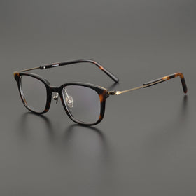 2024 New Classic Retro Black Large Frame Fashionable Unisex Square Ultra-light Optical Eyewear Frame Xxin GMS124 Custom Logo
