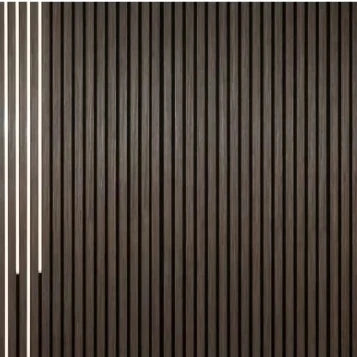 OEM Modern Design Acoustic Wall Panel Wooden Polyester Fiber Strip Soundproof Curved for Office Space Wall Covering