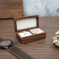 Wooden Ring Box Wood Ring Boxes Birthday Gift for Girls Jewelry Box Custom logo Home Decoration Accessories