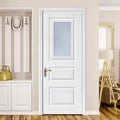 Modern WPC Door Waterproof Soundproof Hospital Bedroom Door Wholesale Price PVC Composite Interior Door