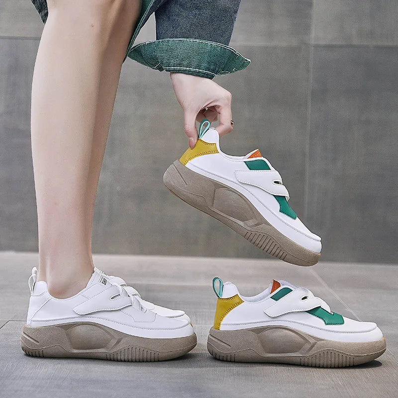 Spring New Korean Style Little White Shoes Fashion Versatile Thick Sole Comfortable Casual Shoes for Women