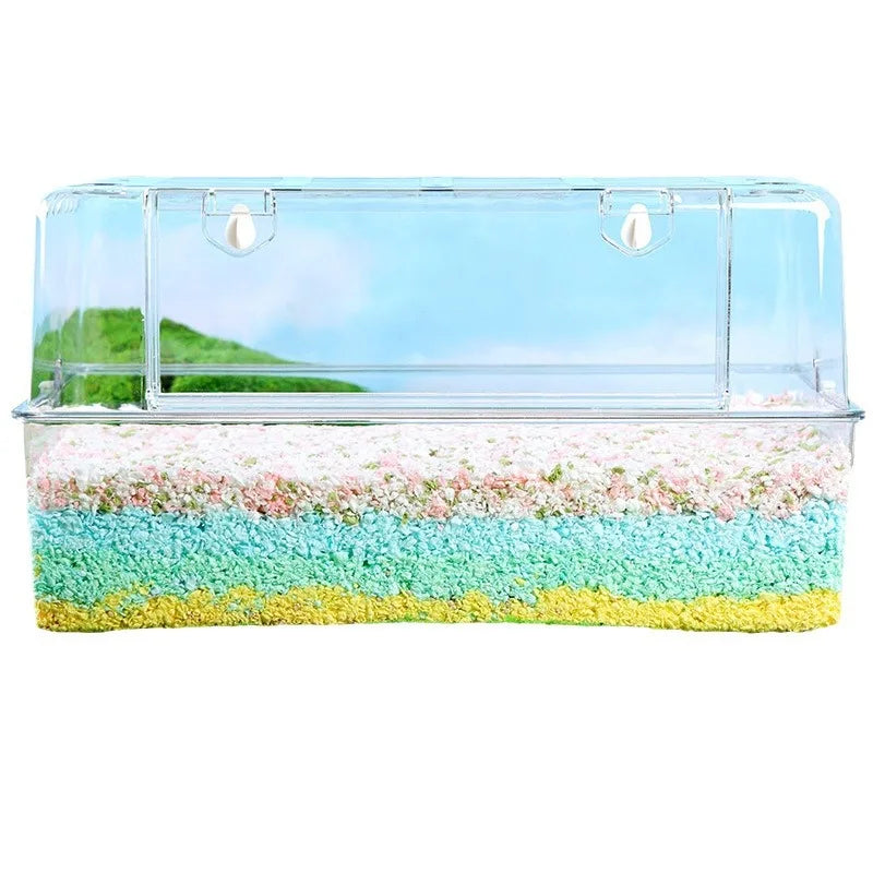 Hot Selling 360 Transparent Hamster Cage 50 Base Cage Clear Acrylic Hamster Cage Small TV Hamster Luxury Villa Golden Silk Bear