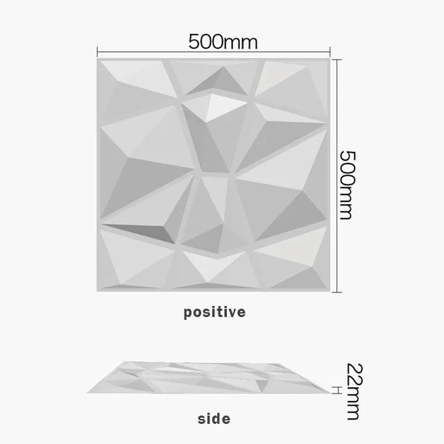 Decoration Home Pvc Wall Panel 3d Wallpaper with Innovative Design DIY Square Board for House Bedroom Interior 3D Wall Panel