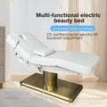 Gold Stainless Steel Base Single Column 3 Motor High Load-bearing Beauty Massage Bed Beauty Salon Facial Bed