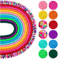 6mm Flat Circular Ceramic Clay Porcelain Mixed Color DIY Earrings Bracelets Necklaces Accessories Loose Beads Wholesale