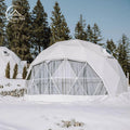 8M Dome House With Geodesic and PVC Camping Igloo Tent for Unique Living Experience