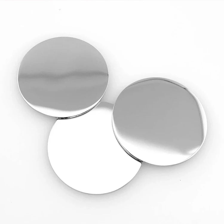 Custom Brass Copper Blank Challenge Coins Brass Zinc Alloy Blanks Disc for Fiber Laser Engraving