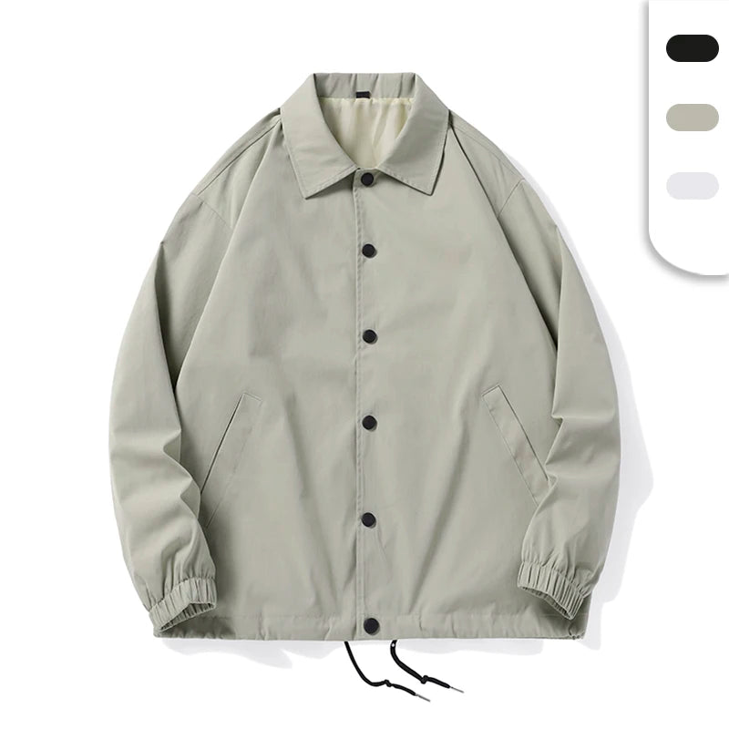 Unisex Custom Embroidery Logo Unisex Spring Jackets Windbreaker Loose Design American Style White Coach Jackets