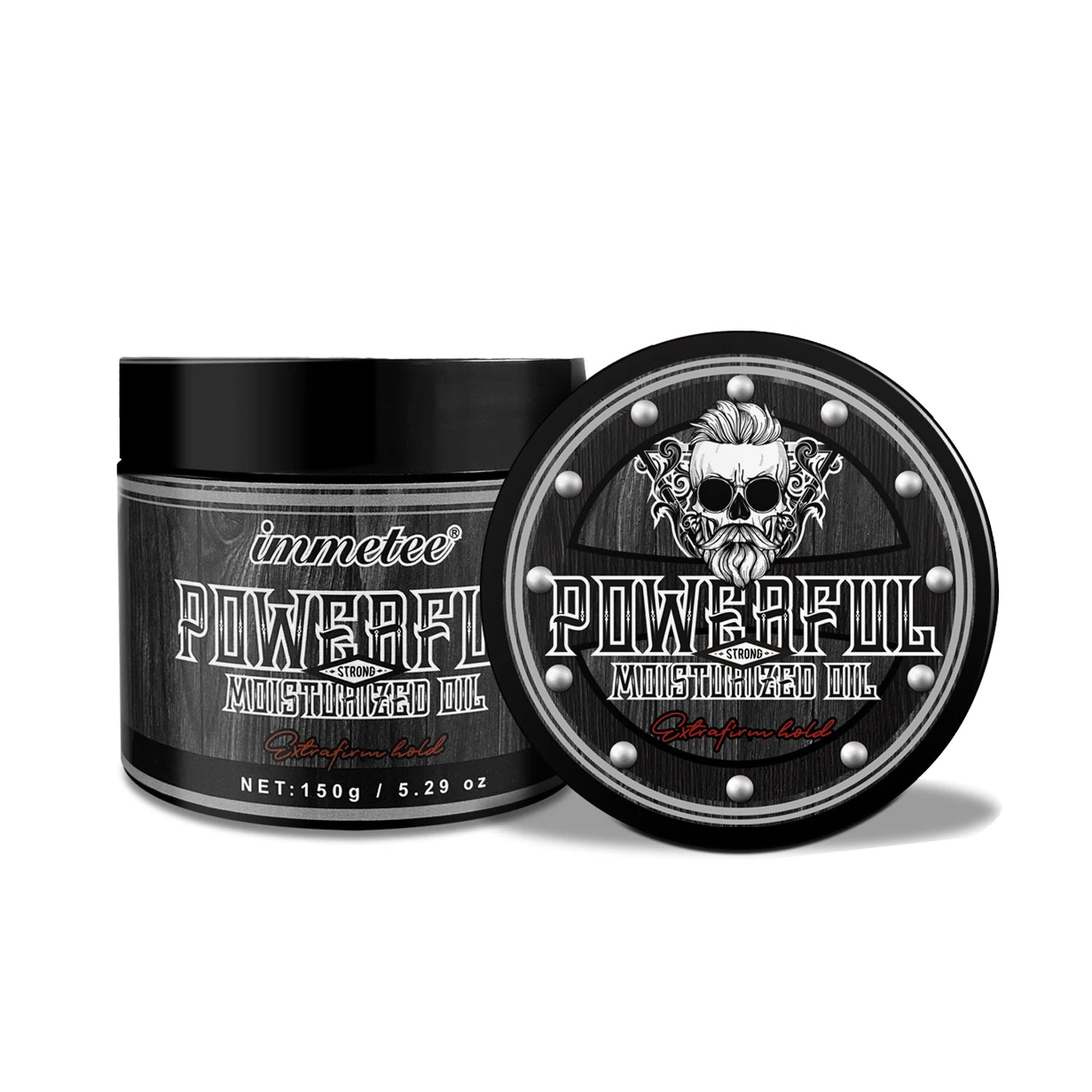 IMMETEE Hair Gel Lasting Styling Fashion Design Organic Pomade Strong Hold Hair Wax for Men