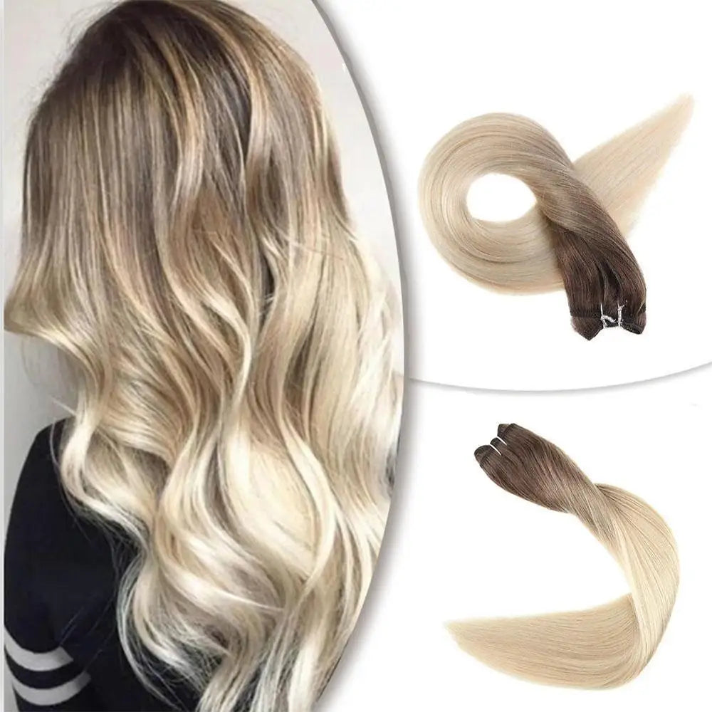 Highlight  Remy Human Hair Extension in India Natural Hair Weaving