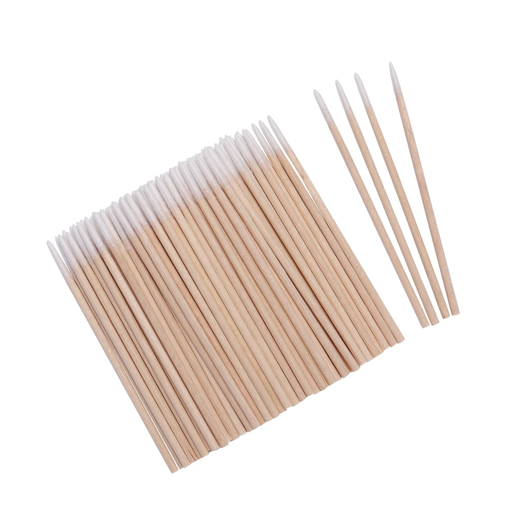 Wood Cotton Swab Eyelash Extension Tools Ear Care Cleaning Wood Sticks Cosmetic Cotton Swab Buds Micro Brush Makeup Tools