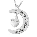 Stainless Steel Children's Cremation Memorial Keepsake Pendant Jewelry I Love You Heart Shape Ashes Urn Necklace